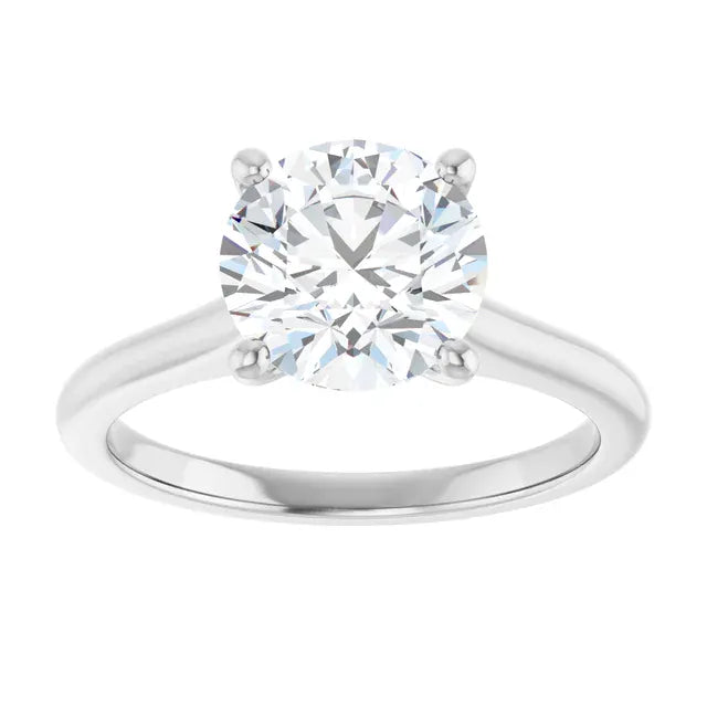 The Timeless Cathedral Solitaire Engagement Ring | Round | 2 CTW
