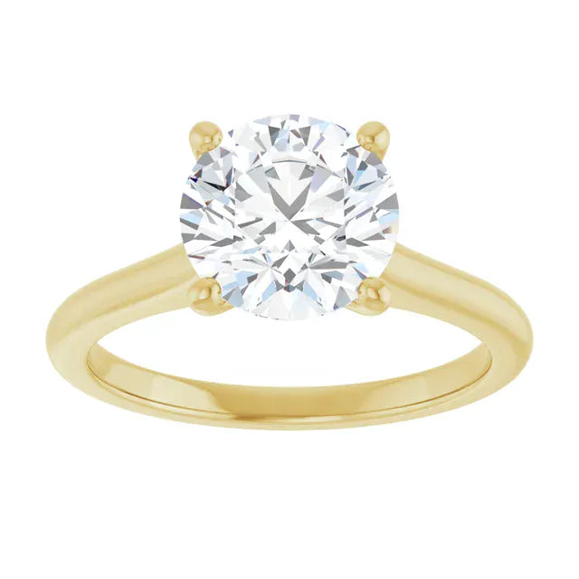 The Timeless Cathedral Solitaire Engagement Ring | Round | 2 CTW