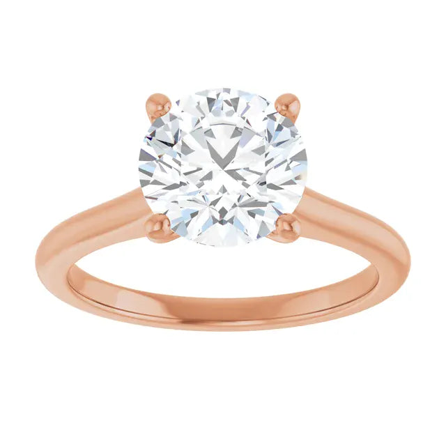 The Timeless Cathedral Solitaire Engagement Ring | Round | 2 CTW