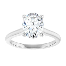 The Timeless Cathedral Solitaire Engagement Ring | Oval | 2 CTW