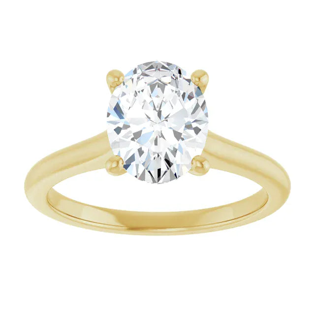 The Timeless Cathedral Solitaire Engagement Ring | Oval | 2 CTW