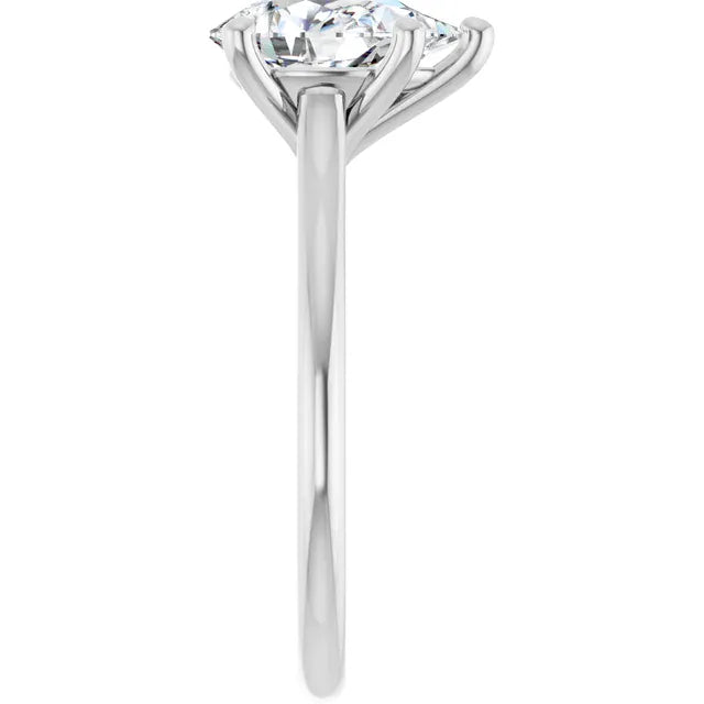 The Timeless Cathedral Solitaire Engagement Ring | Pear | 2 CTW