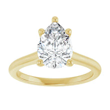The Timeless Cathedral Solitaire Engagement Ring | Pear | 2 CTW