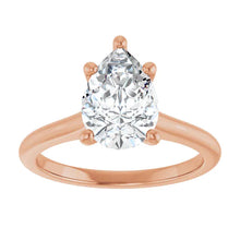 The Timeless Cathedral Solitaire Engagement Ring | Pear | 2 CTW