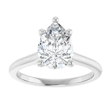 The Timeless Cathedral Solitaire Engagement Ring | Pear | 2 CTW