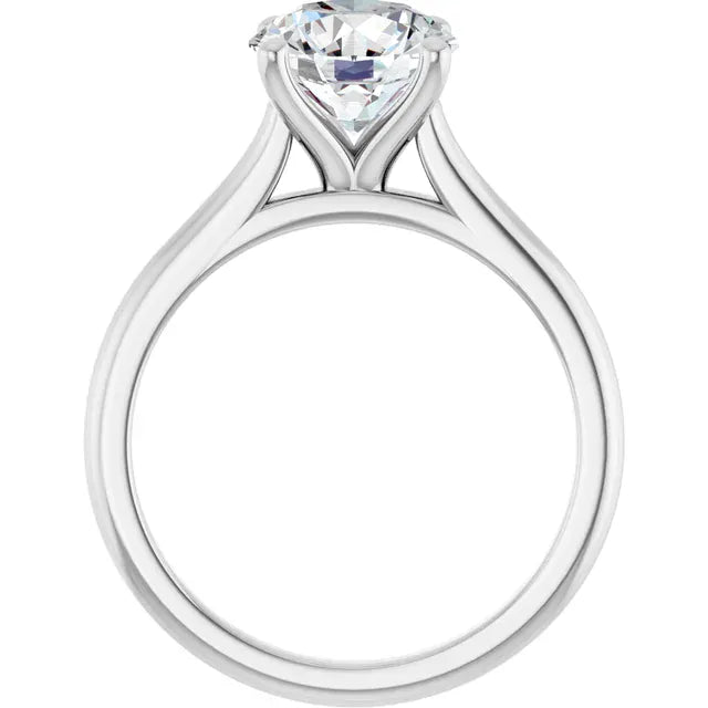 The Timeless Cathedral Solitaire Engagement Ring | Round | 2 CTW
