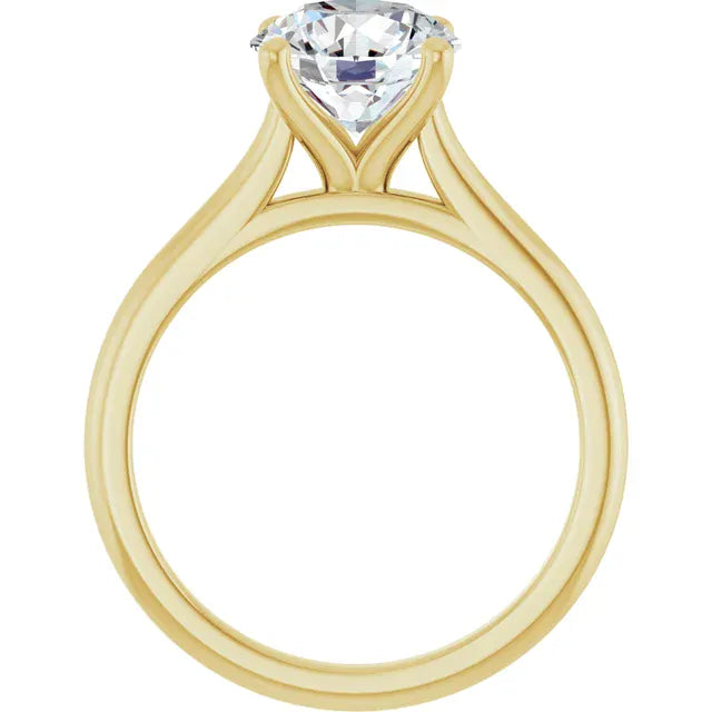 The Timeless Cathedral Solitaire Engagement Ring | Round | 2 CTW