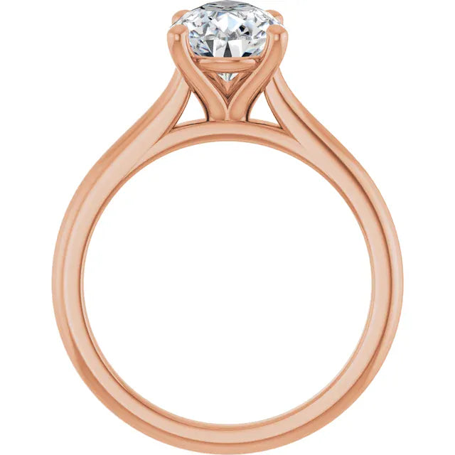 The Timeless Cathedral Solitaire Engagement Ring | Pear | 2 CTW