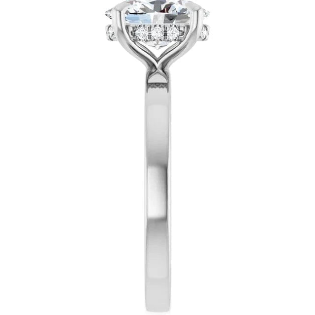 The Timeless Hidden Halo Engagement Ring | Oval | 2 CTW