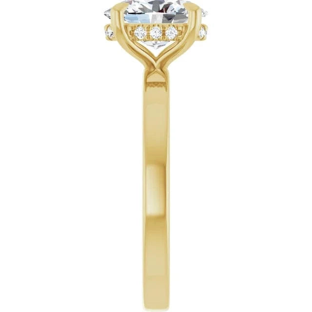 The Timeless Hidden Halo Engagement Ring | Oval | 2 CTW