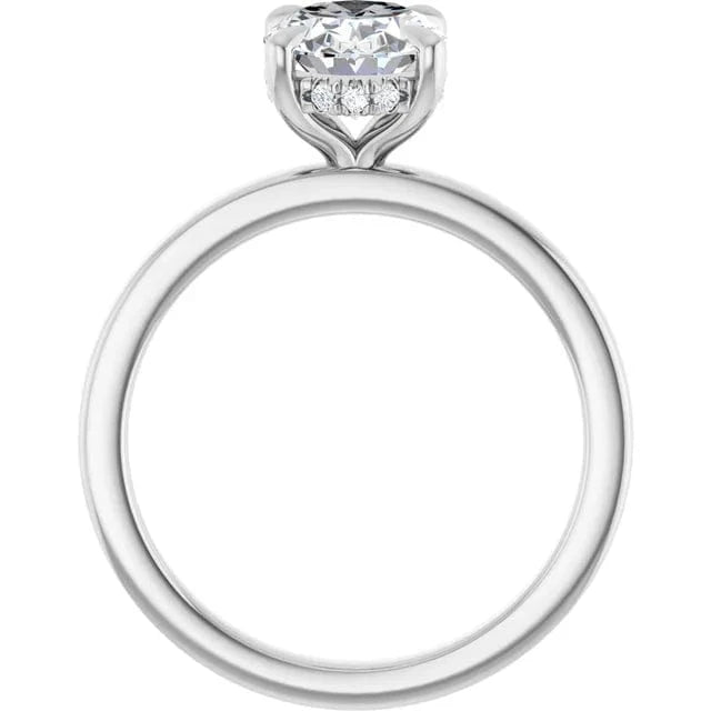 The Timeless Hidden Halo Engagement Ring | Oval | 2 CTW