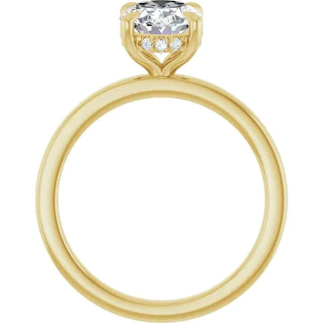 The Timeless Hidden Halo Engagement Ring | Oval | 2 CTW