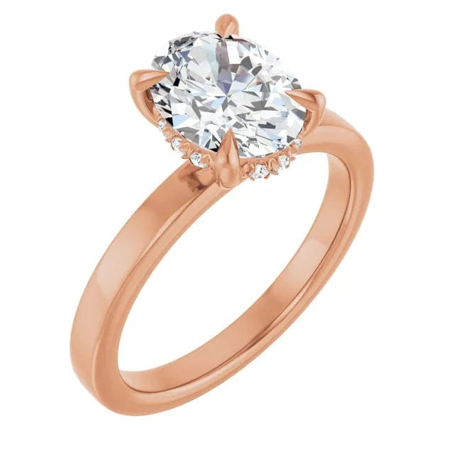 The Timeless Hidden Halo Engagement Ring | Oval | 2 CTW