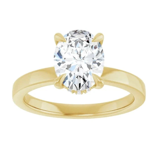 The Timeless Hidden Halo Engagement Ring | Oval | 2 CTW