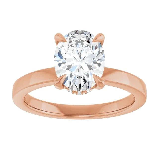 The Timeless Hidden Halo Engagement Ring | Oval | 2 CTW