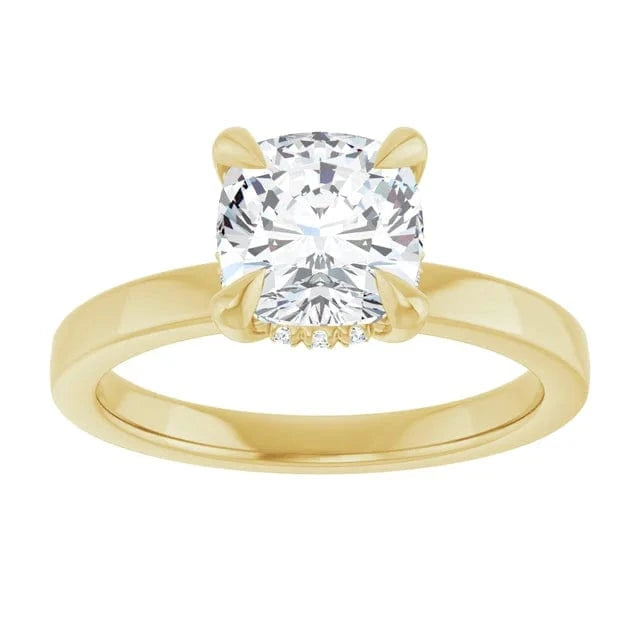 The Timeless Hidden Halo Engagement Ring | Cushion | 2 CTW