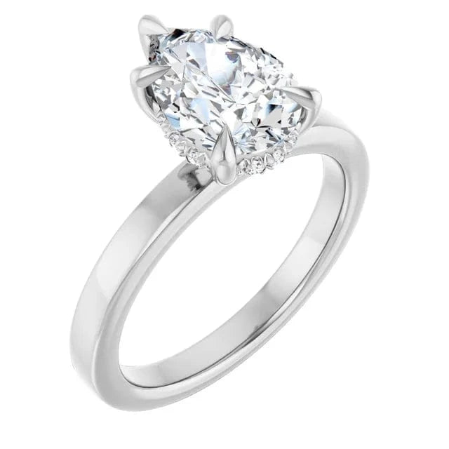 The Timeless Hidden Halo Engagement Ring | Pear | 2 CTW
