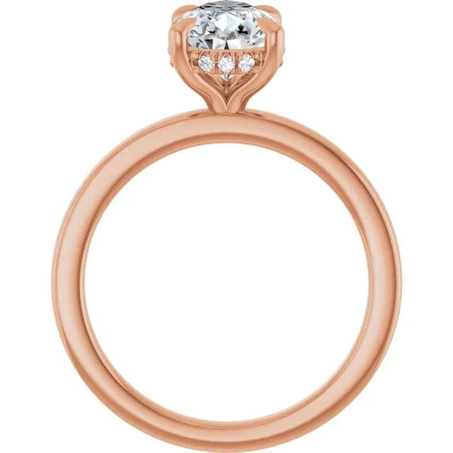The Timeless Hidden Halo Engagement Ring | Pear | 2 CTW
