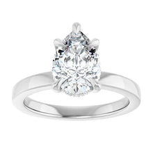 The Timeless Hidden Halo Engagement Ring | Pear | 2 CTW