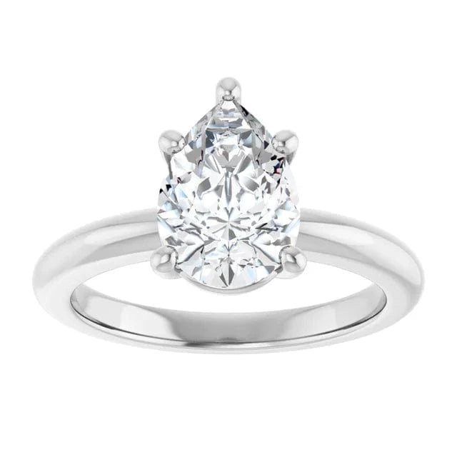 The Signature Solitaire Engagement Ring | Pear | 2 CTW