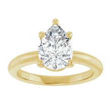 The Signature Solitaire Engagement Ring | Pear | 2 CTW