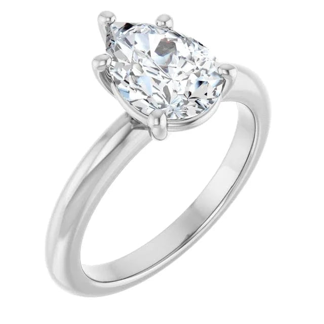 The Signature Solitaire Engagement Ring | Pear | 2 CTW