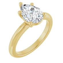 The Signature Solitaire Engagement Ring | Pear | 2 CTW