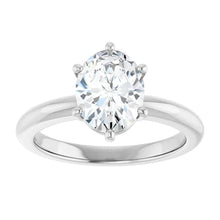 The Signature Solitaire Engagement Ring | Oval | 2 CTW
