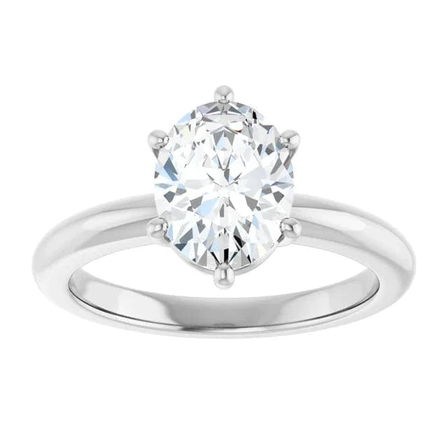 The Signature Solitaire Engagement Ring | Oval | 2 CTW