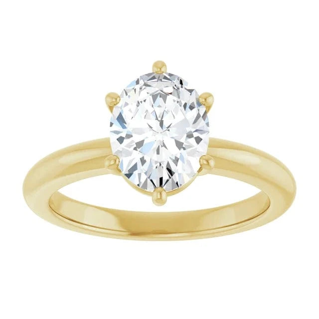 The Signature Solitaire Engagement Ring | Oval | 2 CTW