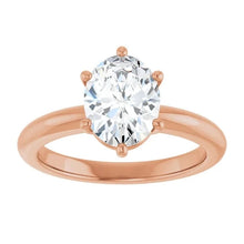 The Signature Solitaire Engagement Ring | Oval | 2 CTW