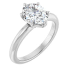 The Signature Solitaire Engagement Ring | Oval | 2 CTW