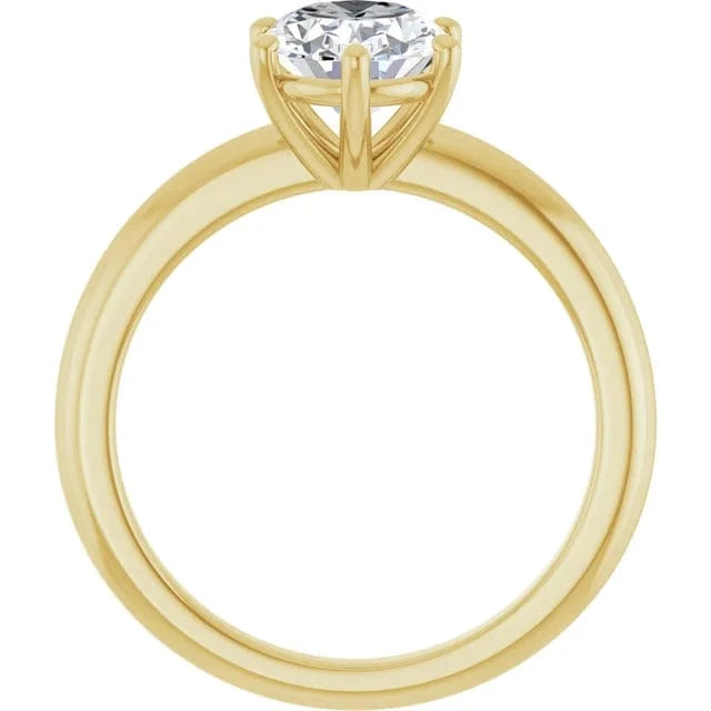 The Signature Solitaire Engagement Ring | Oval | 2 CTW