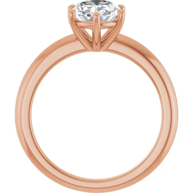 The Signature Solitaire Engagement Ring | Oval | 2 CTW