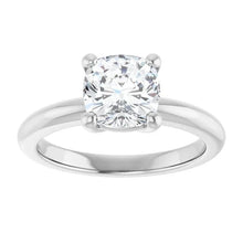 The Signature Solitaire Engagement Ring | Cushion | 2 CTW