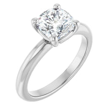The Signature Solitaire Engagement Ring | Cushion | 2 CTW