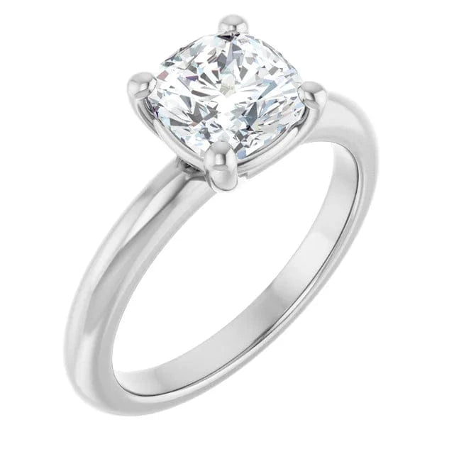 The Signature Solitaire Engagement Ring | Cushion | 2 CTW