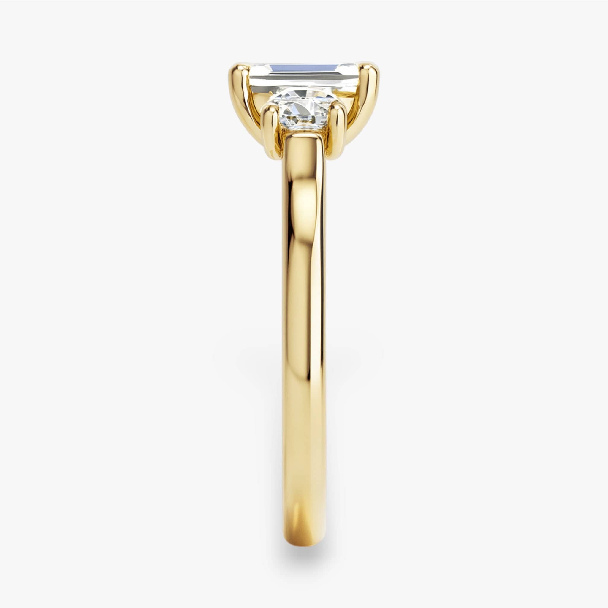 The Classic 3-Stone Engagement Ring | Emerald