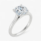 The Timeless Cathedral Solitaire Engagement Ring | Round