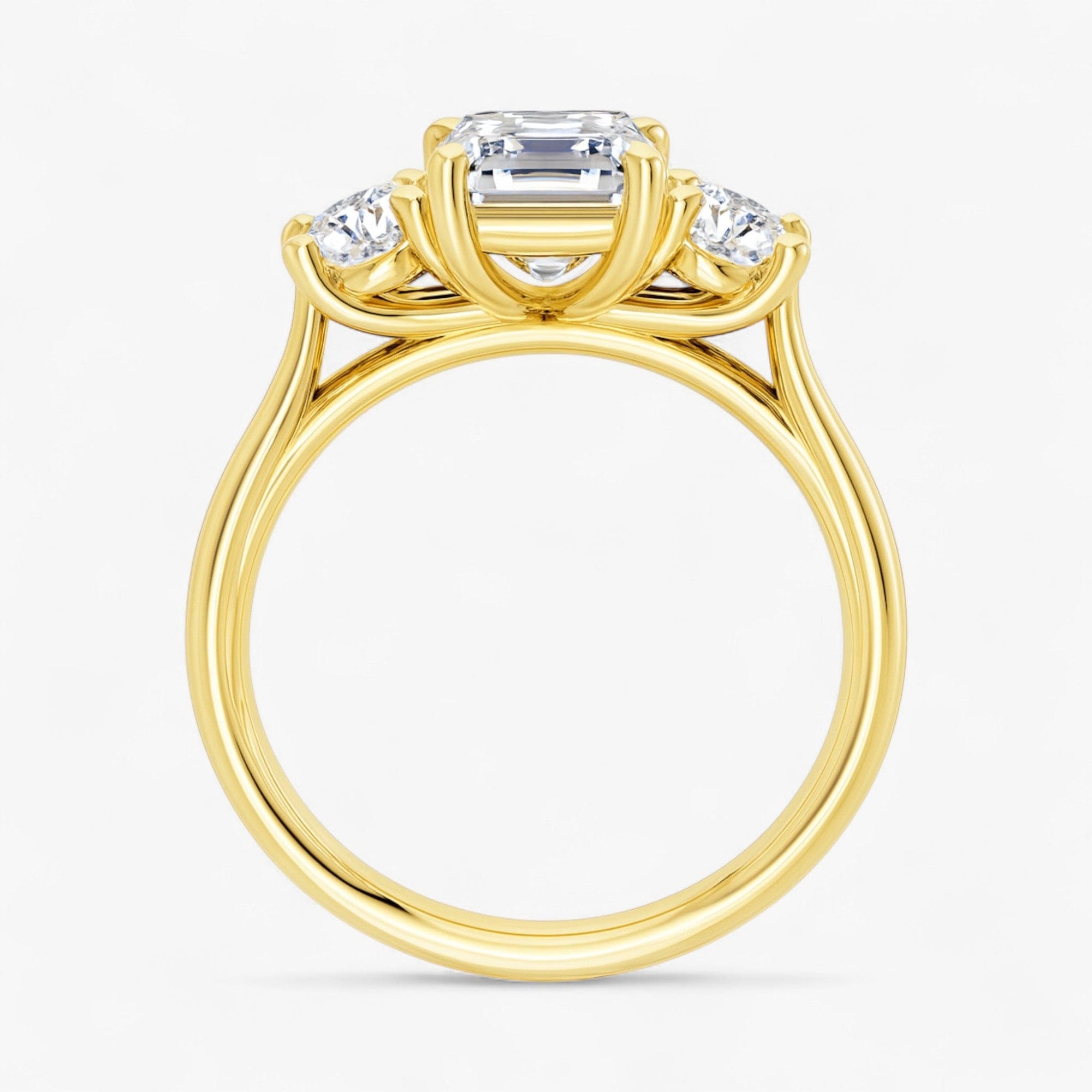 The Classic 3-Stone Engagement Ring | Emerald