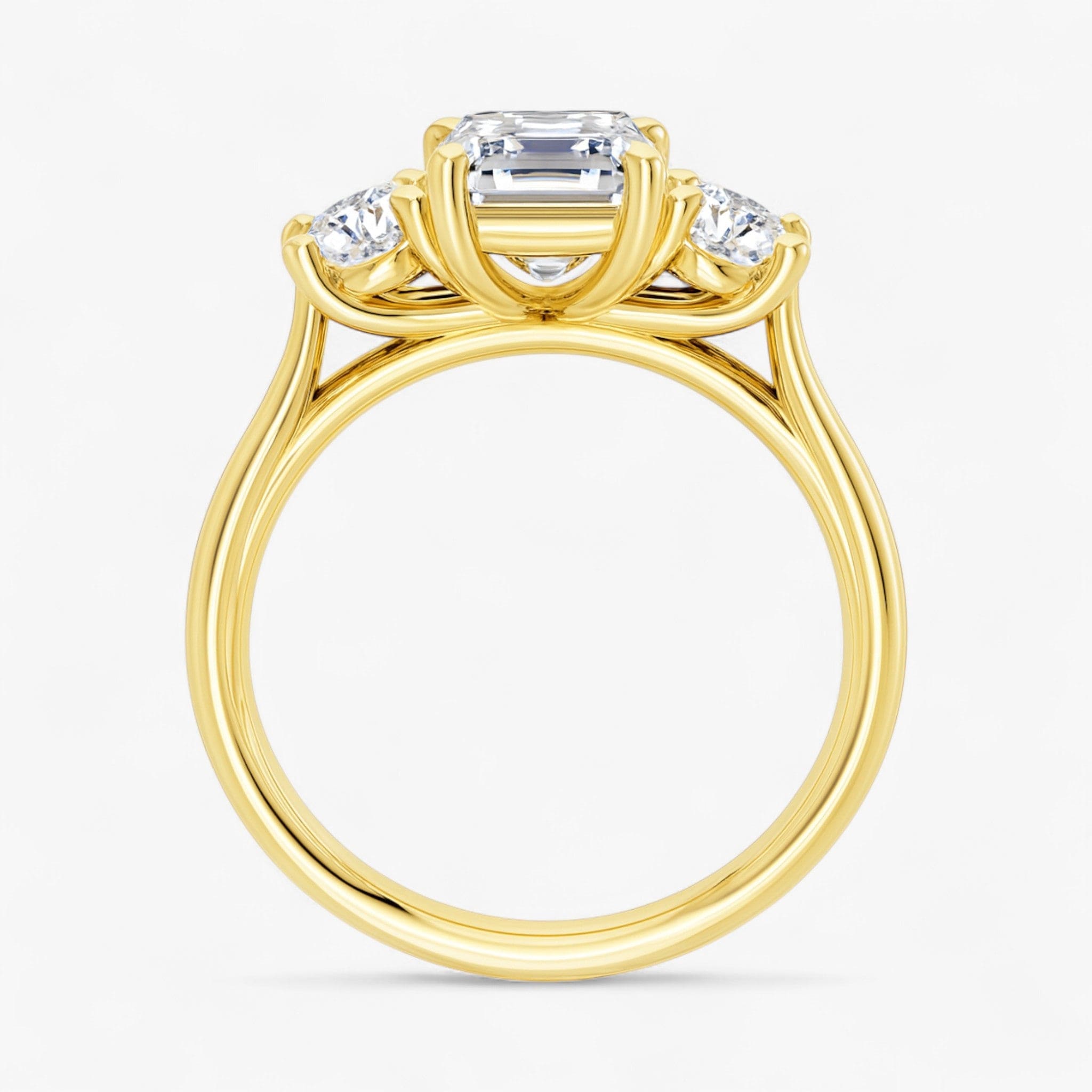 The Classic 3-Stone Engagement Ring | Emerald