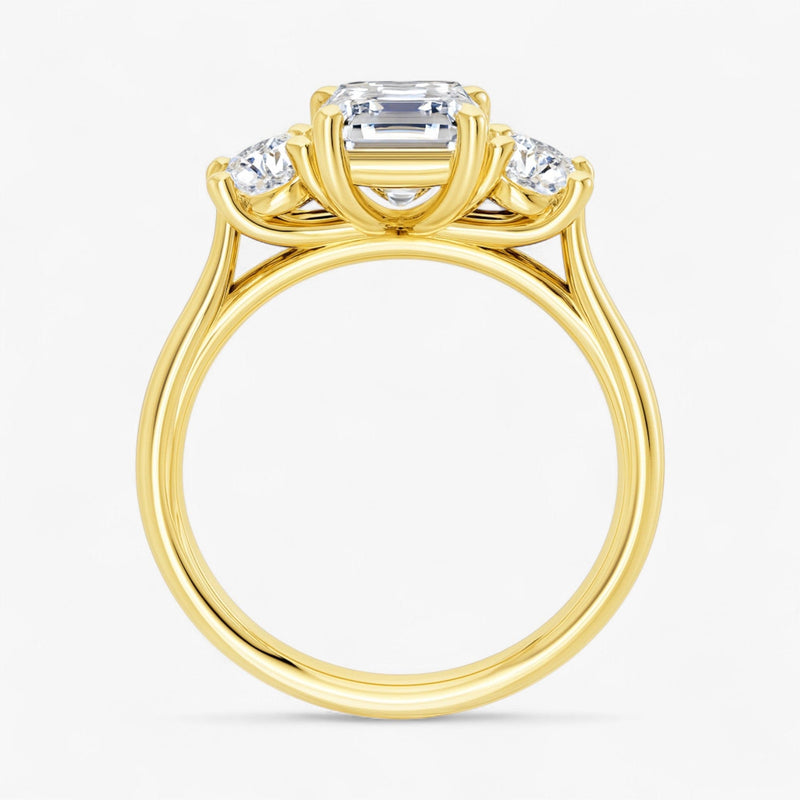 The Classic 3-Stone Engagement Ring | Emerald