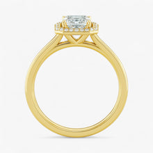The Classic Halo Engagement Ring | Emerald
