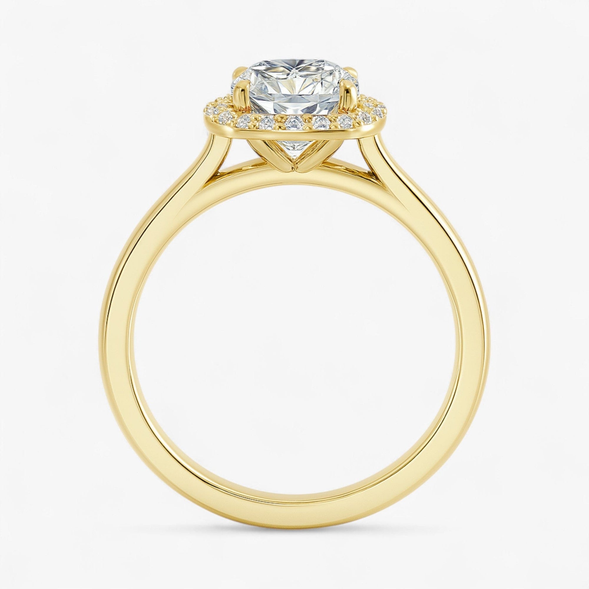 The Classic Halo Engagement Ring | Cushion