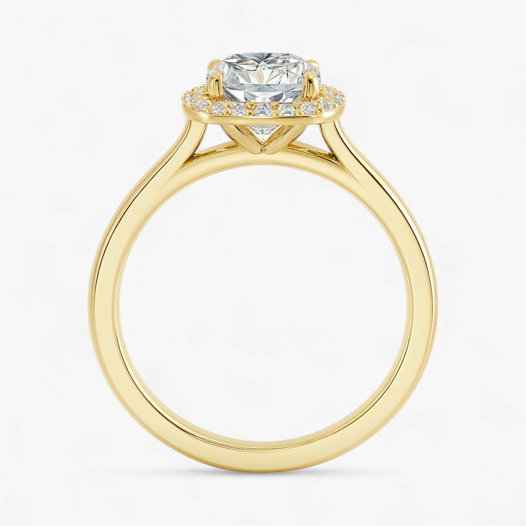 The Classic Halo Engagement Ring | Cushion