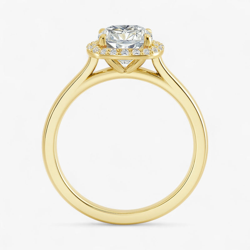 The Classic Halo Engagement Ring | Cushion