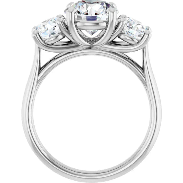 The Classic 3-Stone Engagement Ring | Round | 3 ⅕ CTW