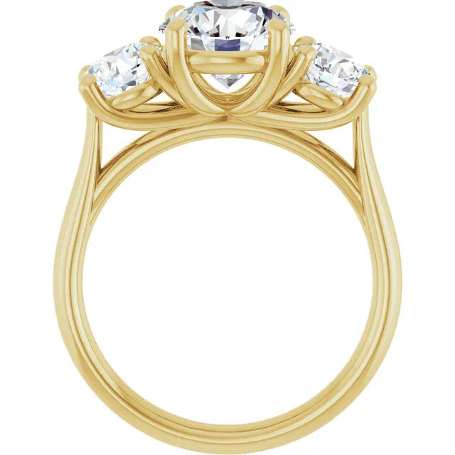 The Classic 3-Stone Engagement Ring | Round | 3 ⅕ CTW