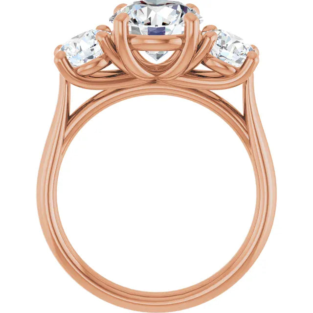 The Classic 3-Stone Engagement Ring | Round | 3 ⅕ CTW