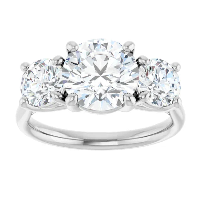The Classic 3-Stone Engagement Ring | Round | 3 ⅕ CTW